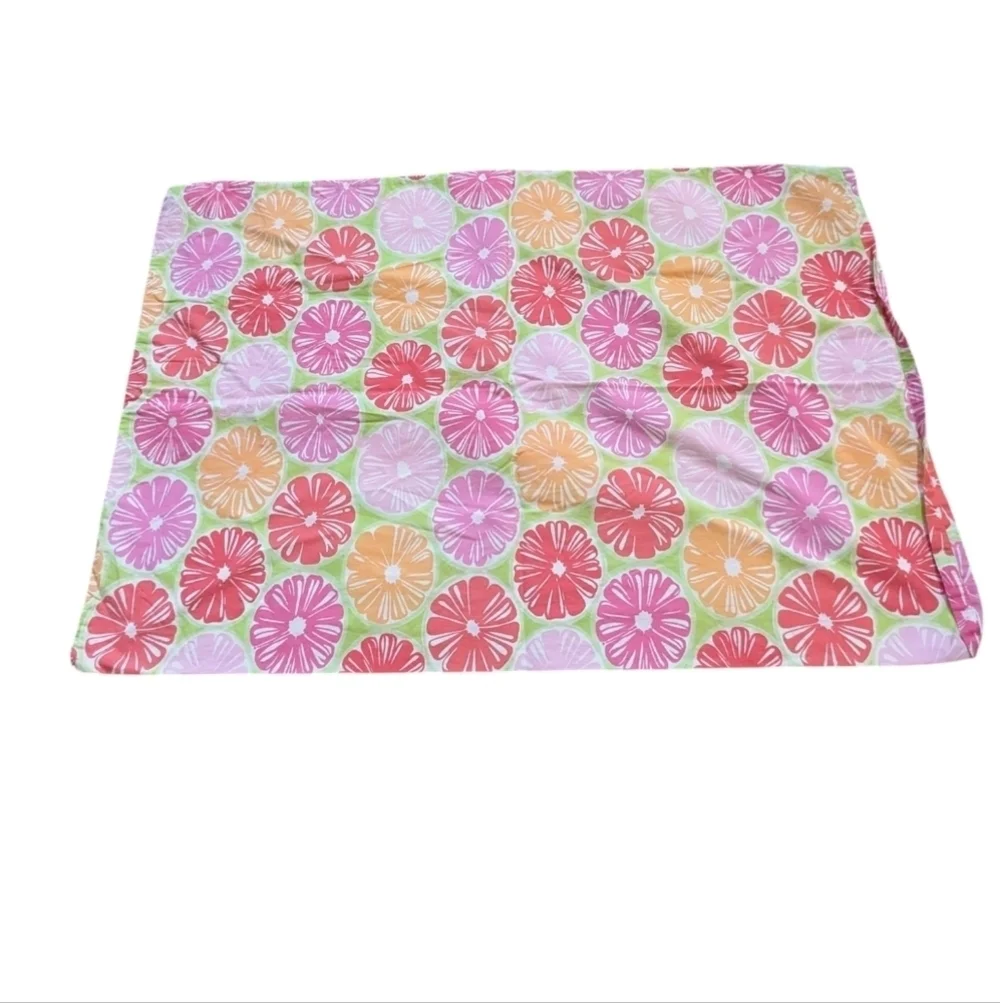 Lilly Pulitzer Sham Standard Citrus Colorful Maximalism Preppy Cottagecore